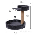 Torre para gatos con plataforma relax de árbol pequeño negro